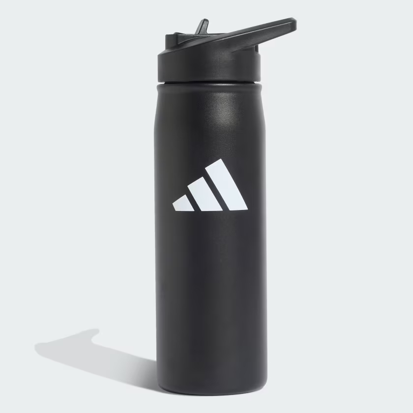 Adidas ขวดน้ําโลหะ 600 ML พร้อมหลอด - สีดํา - KC6409