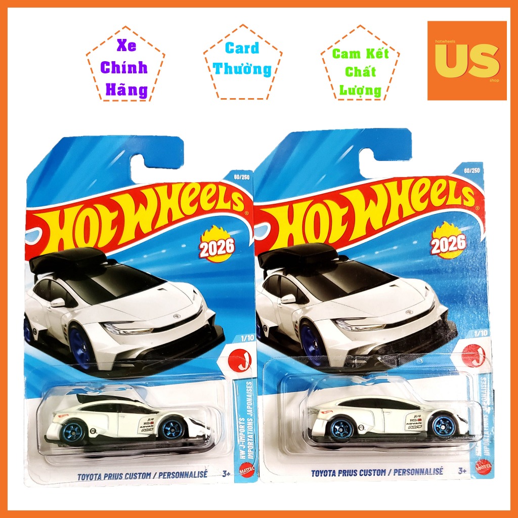 Hot Wheels Toyota Prius Custom Model Car – ของแท้ US