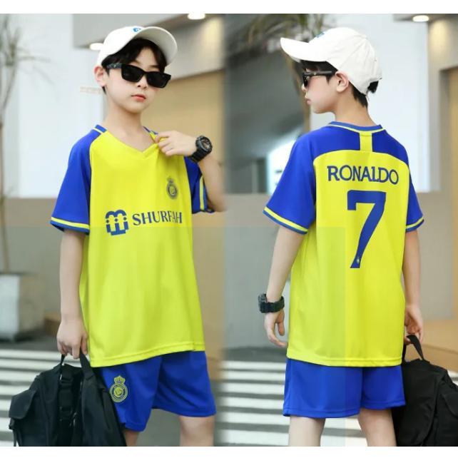 [WITH NAME PRINTED] เสื้อฟุตบอลเด็ก Anat Model ในโรนัลโด้. . ยางยืด นุ่มลื่น เย็น - ออกกําลังกาย - หนึ่ง สูงสุด
