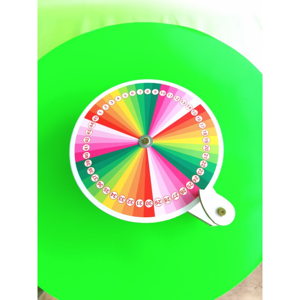LUCKY SPIN 45 กล่อง (Diameter 25 HEIGHT 7CM) OUTSIDE ARROW