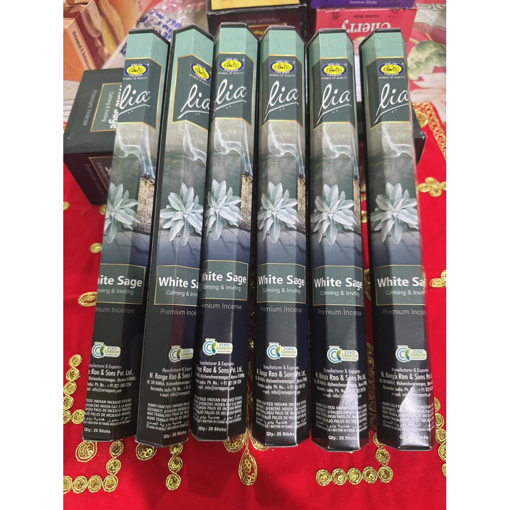 ธูปอินเดีย Lia White Sage/ธูปไวท์เสจ