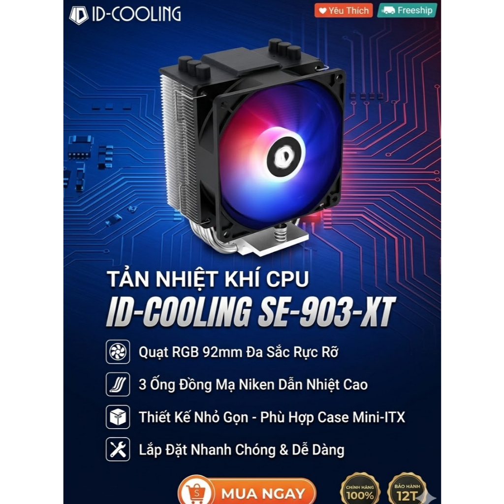 ID-Cooling SE RGB SE-903-XT NEW BOX CPU Air Cooler