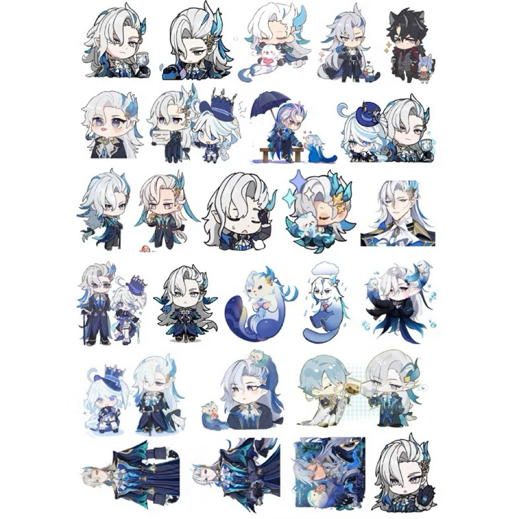 สติ๊กเกอร์ Neuvillette Genshin impact / สติ๊กเกอร์เนuvilllette