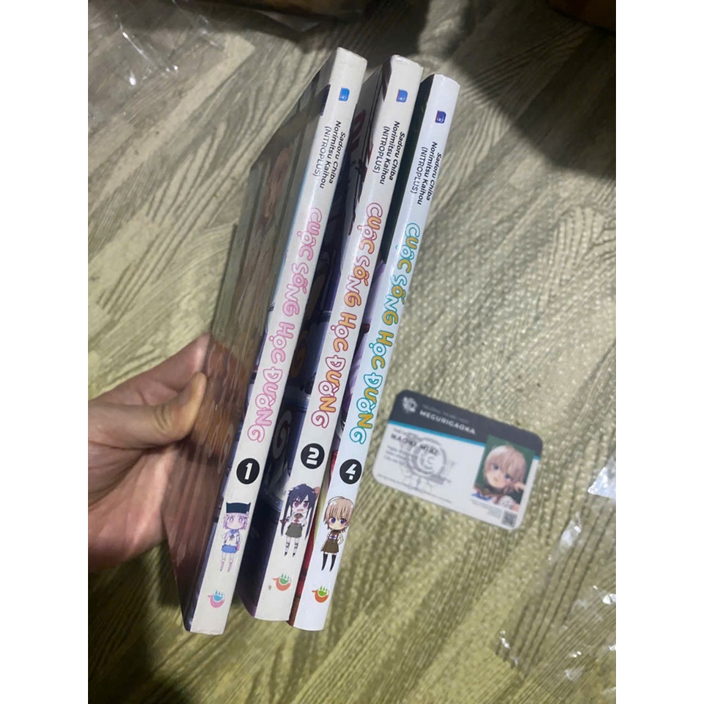 Combo สมุดภาพ 3q.ueyen School life เล่ม 1,2,4 พร้อมอุปกรณ์เสริม