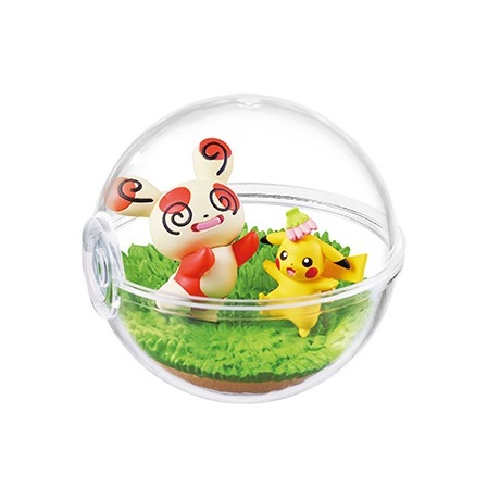 [ของแท้ RE-MENT] Pokemon Terrarium Collection Rement~Worship Namaiichi~Pokemon Rement Pikachu & Patc
