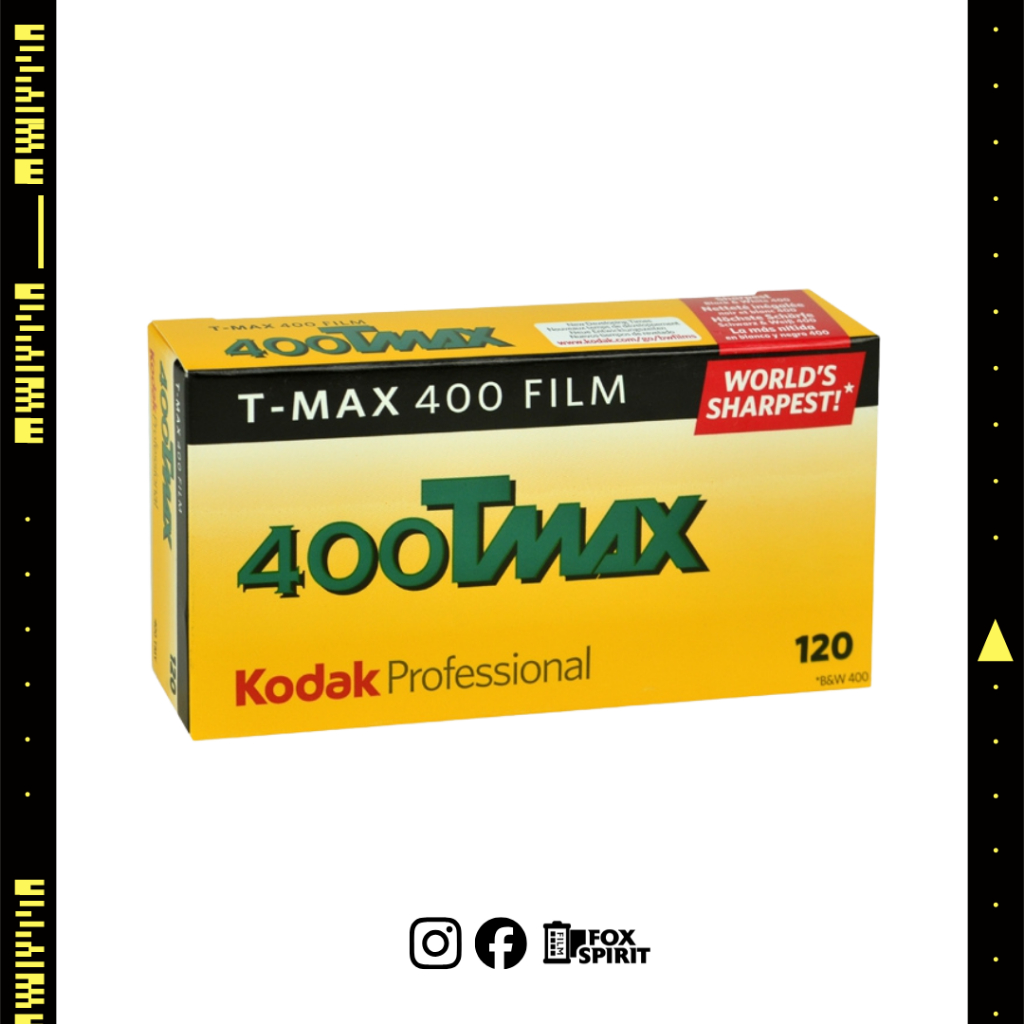 ฟิล์ม Kodak Tmax 400 - 120 BW - ISO 400 - 8-16Exp - ม้วน