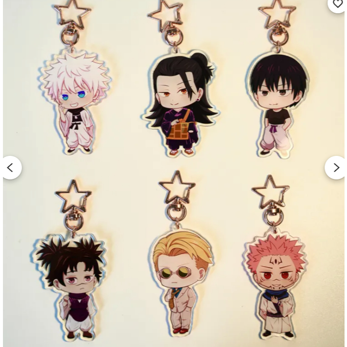 เครื่องรางพวงกุญแจ Jujutsu Kaisen – Gojo, Gato, Toji, Nanami, Choso, Sukuna