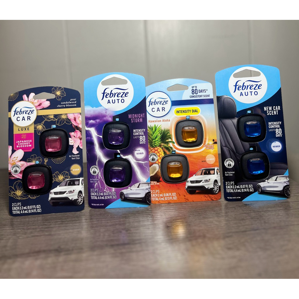 ( BILL AMERICA ) Febreze Febreze น้ําหอมคลิปช่องแอร์รถยนต์