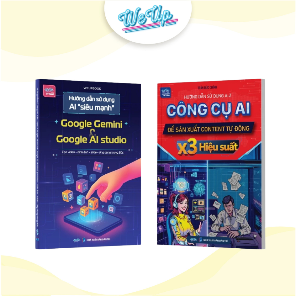 Combo 2 เล่ม: คําแนะนําการใช้ AI Google Gemini + Google AI studio และ AI Tools เพื่อผลิตเนื้อหาอัตโน