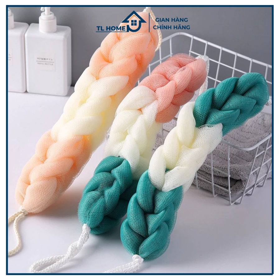 ฟองน้ําอาบน้ํายาว ฟองน้ําอาบน้ํากลมคุณภาพสูง รองรับขัดหลัง - (สายไม่มีด้าม) 88265 WORLD OF UTILITY -