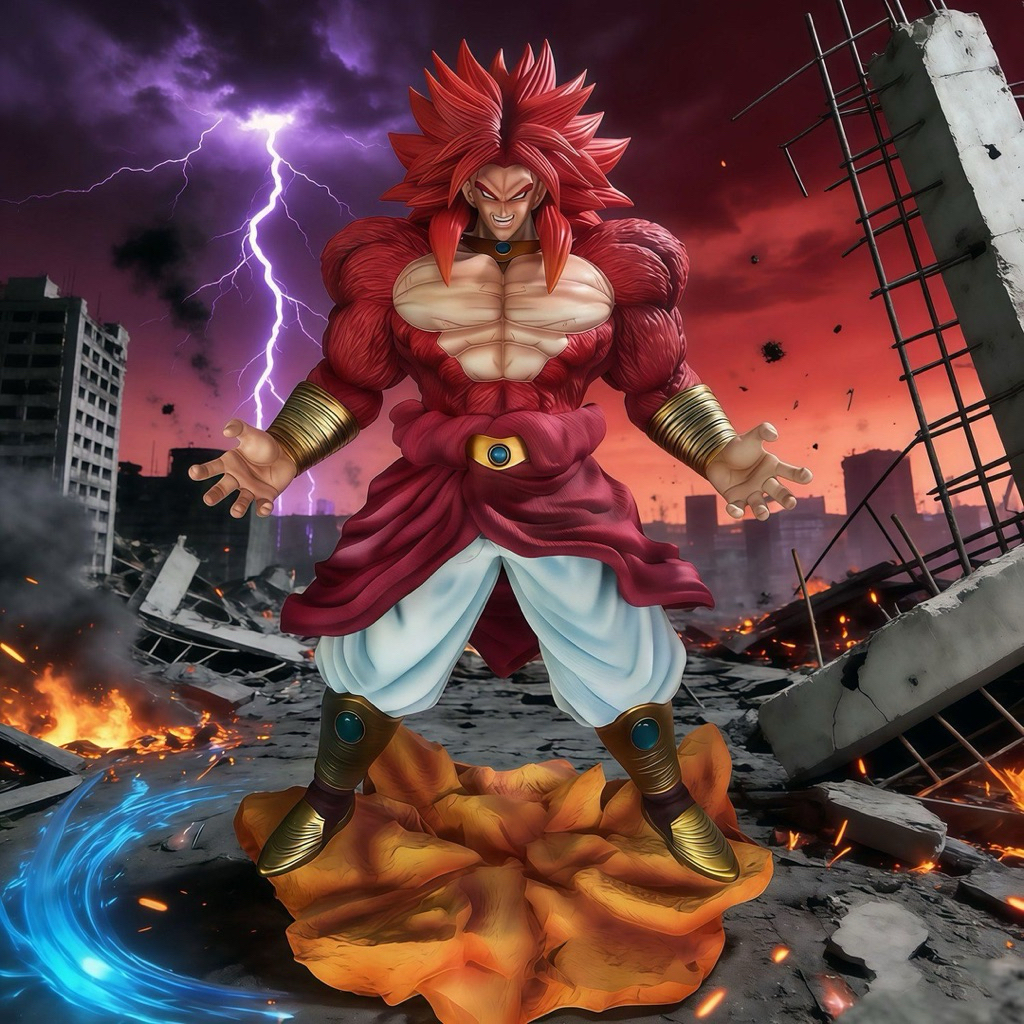 Broly Super Saiyan 4 รุ่น 30 ซม. – รูป Dragon Ball – รูปปั้น PVC คุณภาพสูง