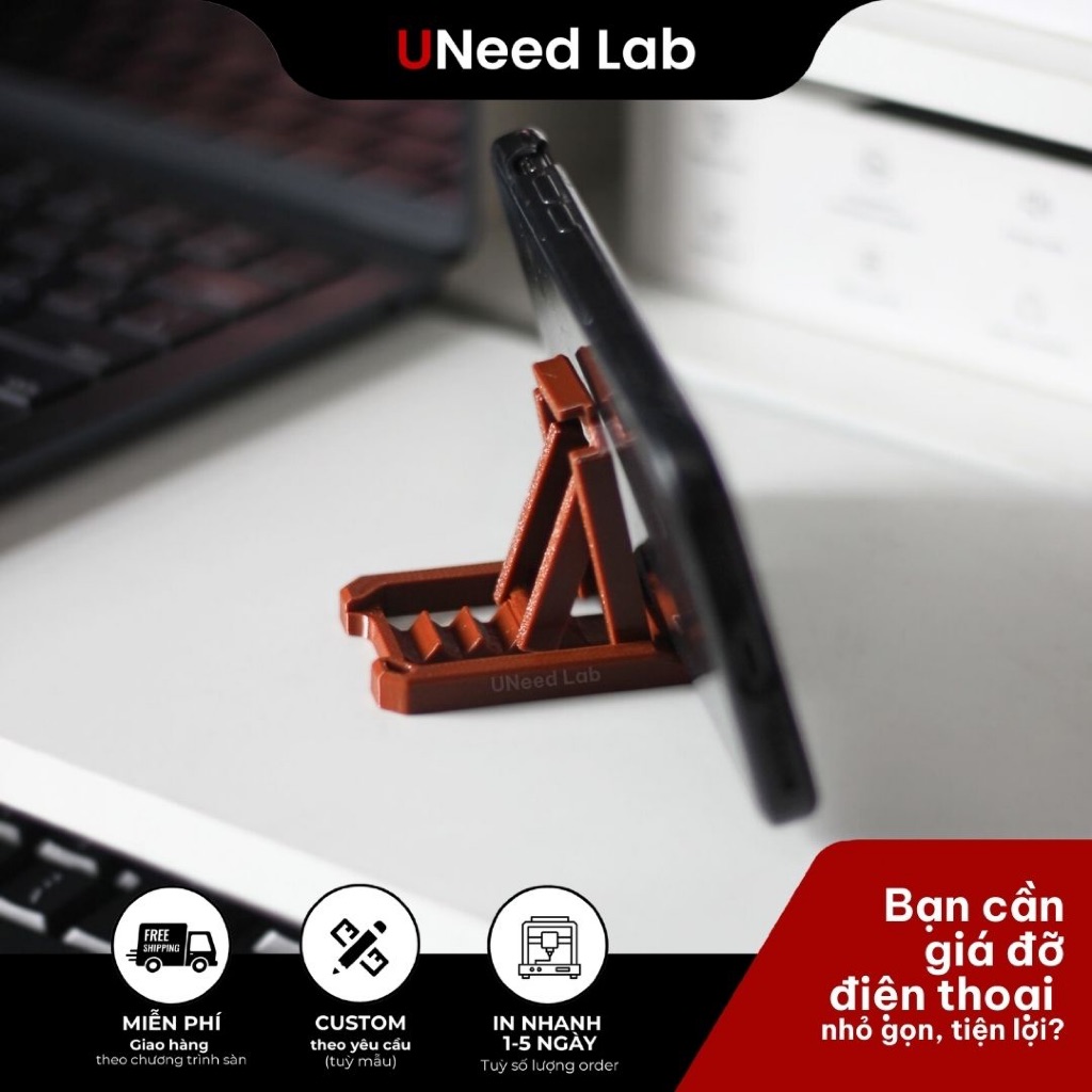 UNeed Lab ที่วางโทรศัพท์เดสก์ท็อปแบบปรับได้หลายมุม - UNV01