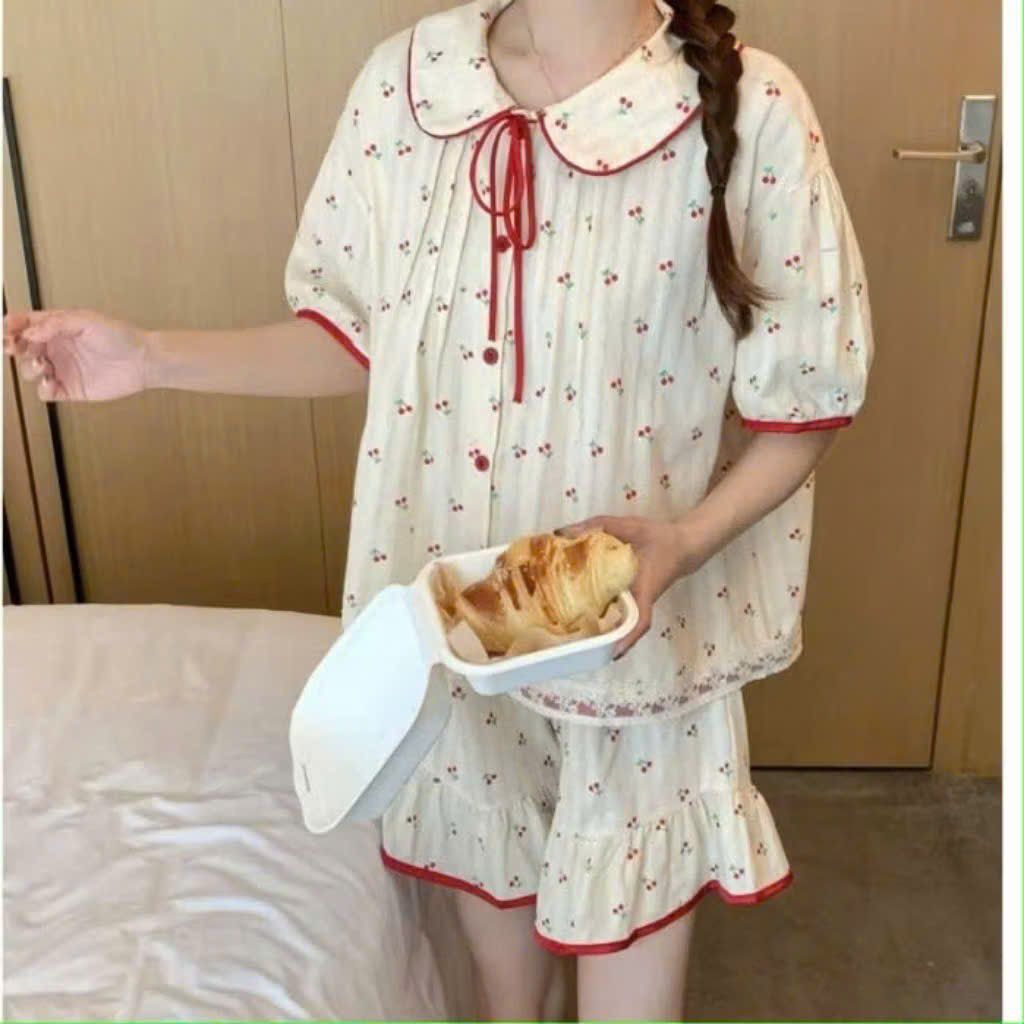 CHERRY LOTUS TIGHS PYJAMA SET SOFT COOL