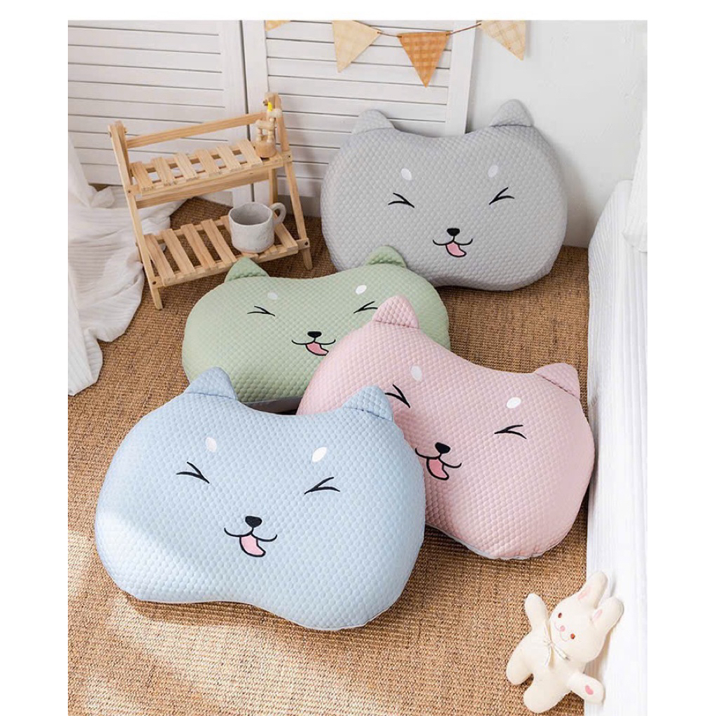 หมอนยางพาราเย็นน้ําแข็ง VIP ขนาด 35*55 ซม. ลายลูกแมว