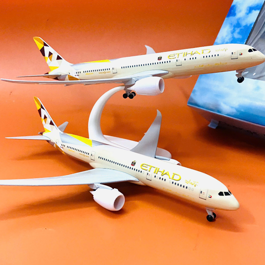 UAE PLANE "ETIHAD AIRWAYS" BOEING 787 DREAMLINER | โลหะคุณภาพสูง (FULLBOX) 1:400 SCALE