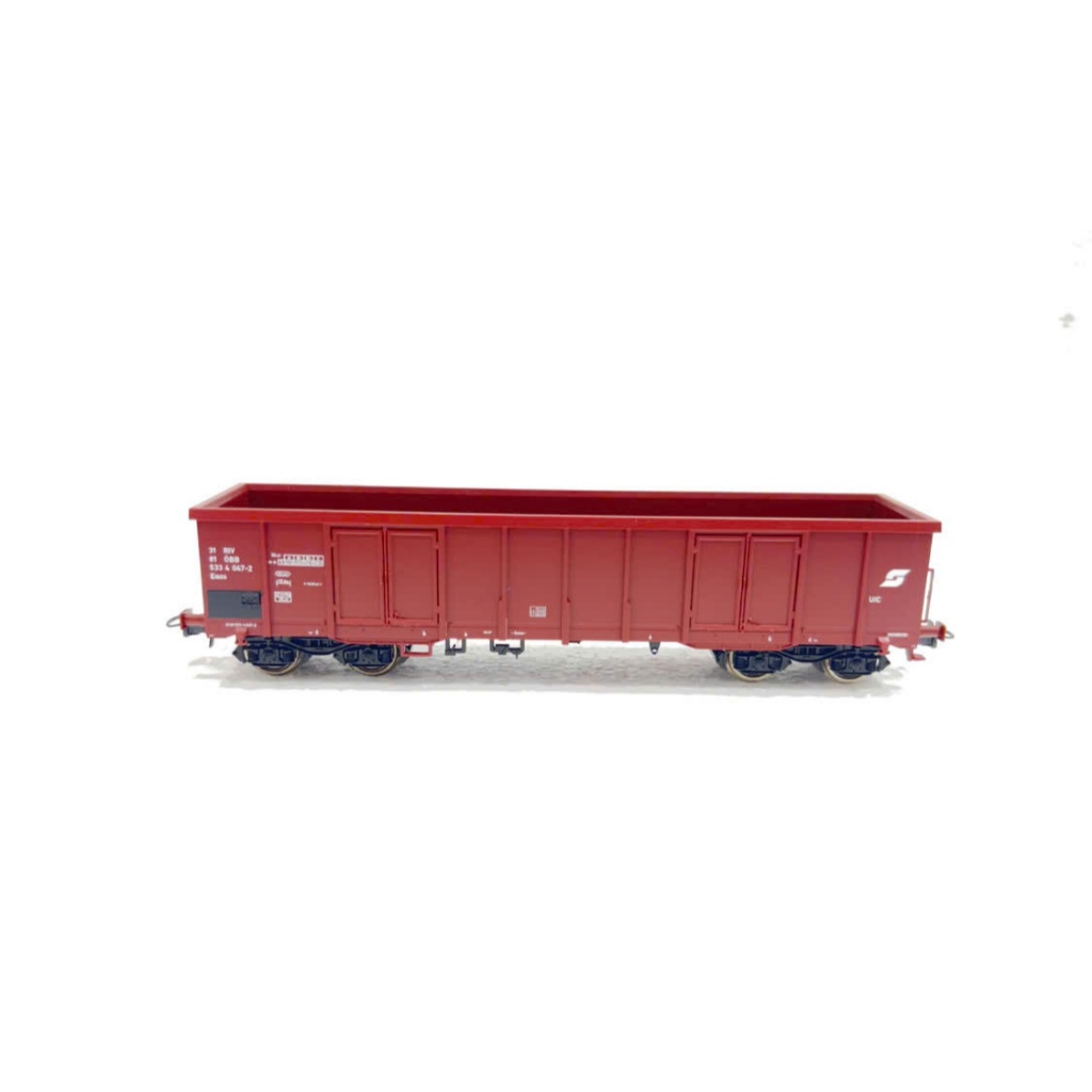 HO scale / Roco / โมเดลรถ Toa รถติดผนังสูง 4 แกน สินค้าเปิด wagon 4 แกน / HO scale 1:87, HO gauge 16