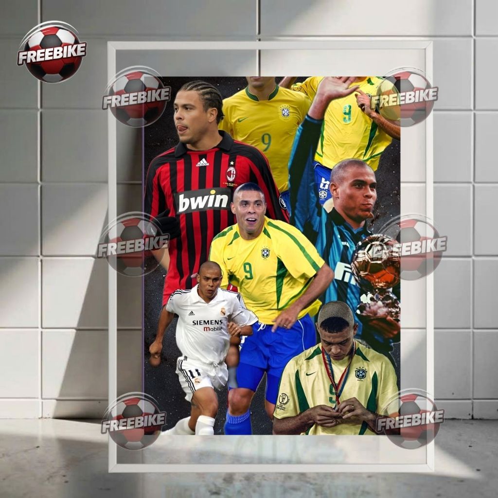 กรอบโปสเตอร์ FAT RONALDO พร้อมแก้วคริสตัลคุณภาพสูง