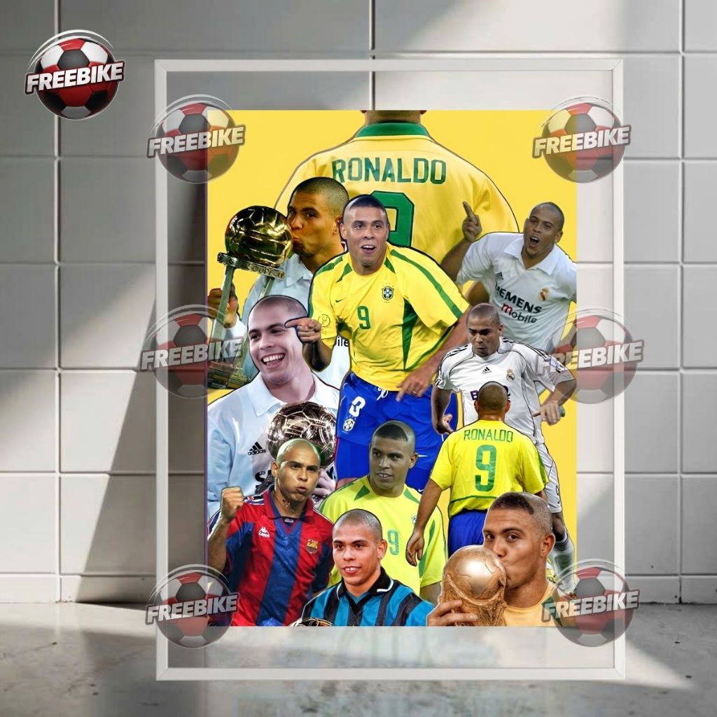 RONALDO FAT POSTER FRAME 1 ในแก้วคริสตัลคุณภาพสูง