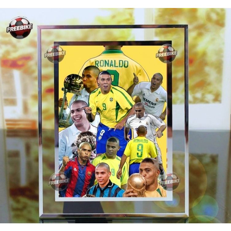 RONALDO FAT POSTER FRAME 1 ในแก้วคริสตัลคุณภาพสูง