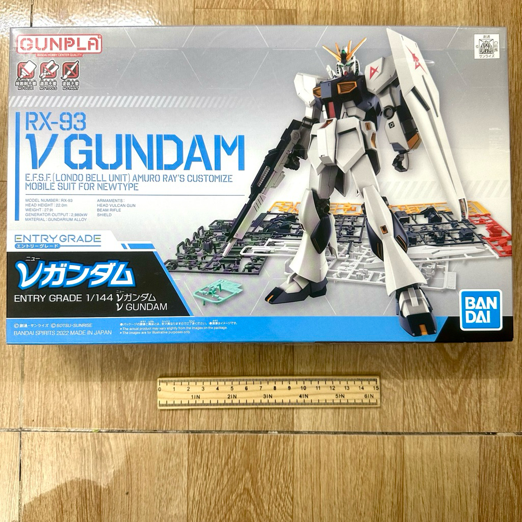 Bandai Gundam EG Entry Grade 1/144 Nu Gundam Assembly Model