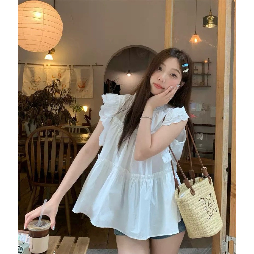 QC pass เสื้อถังสีขาวใส่ครั้งเดียว