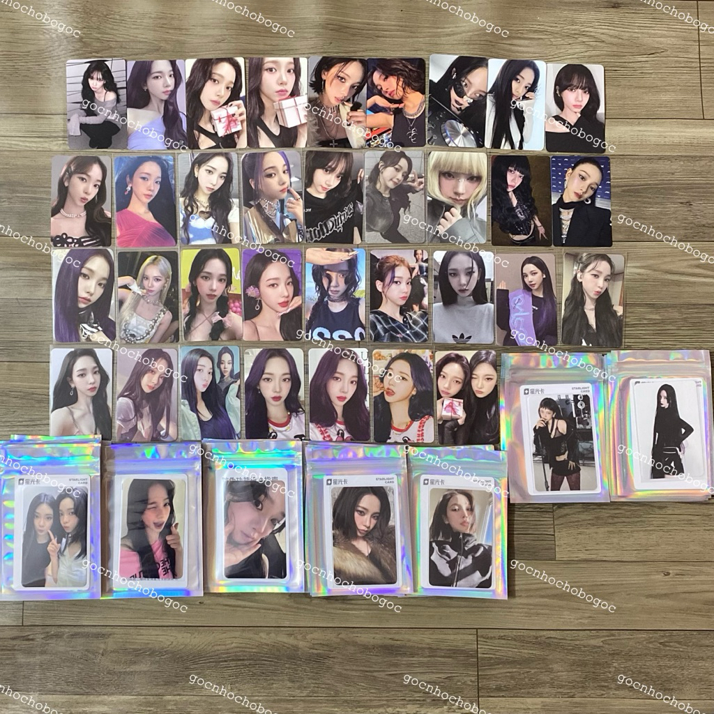 [Karina] AESPA Karina Winter Ningning Giselle โฟโต้การ์ดมุมโค้งมน