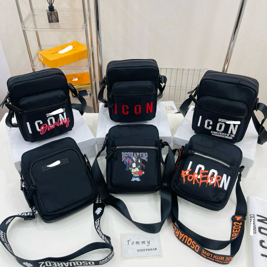 [คุณภาพสูง] - คอลเลกชันกระเป๋าสะพายข้าง D/s//q 1con Black Hottrend Fullbox - สินค้าคุณภาพสูง