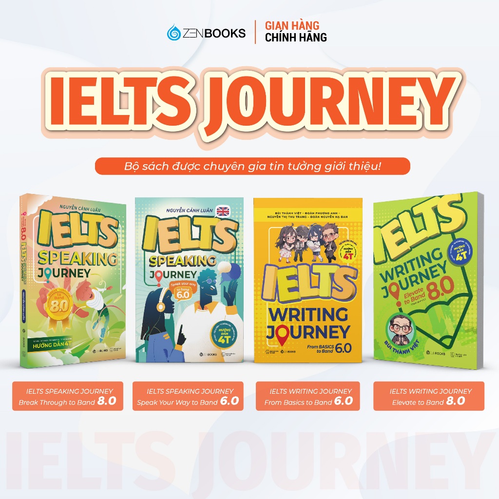 ชุดการเขียนและพูด IELTS JOURNEY ครบชุด: แผนที่การเรียนรู้ IELTS จากพื้นฐานถึง 8.0