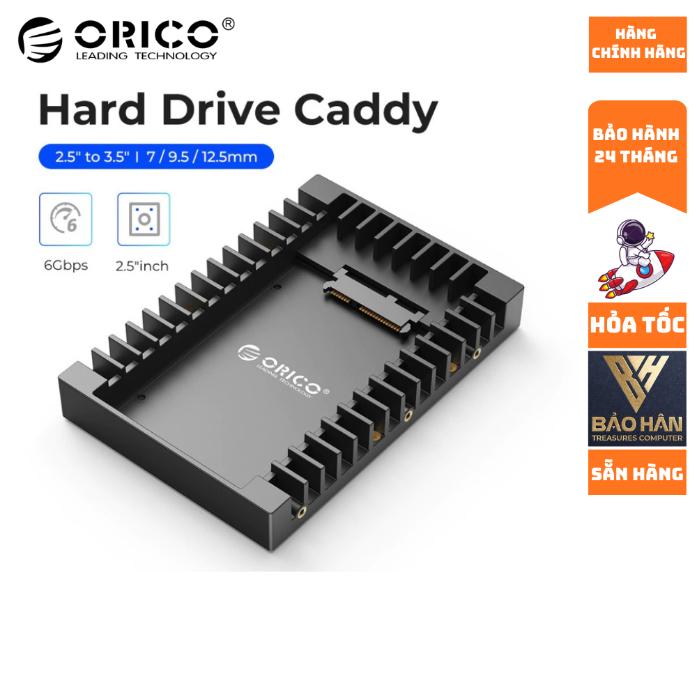 ORICO 1125SS-BK ถาดฮาร์ดไดรฟ์รองรับ SATA 3.0 HDD และ SSD จาก 2.5 ถึง 3.5 นิ้ว 7/ 9.5/ 12.5 มม. - สิน