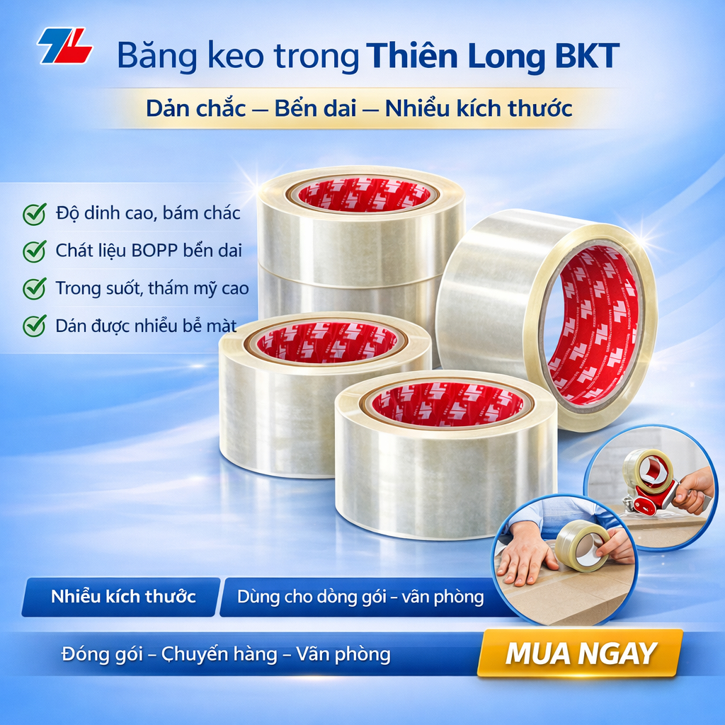 Thien Long BKT-100 เทปใส 100 หลา