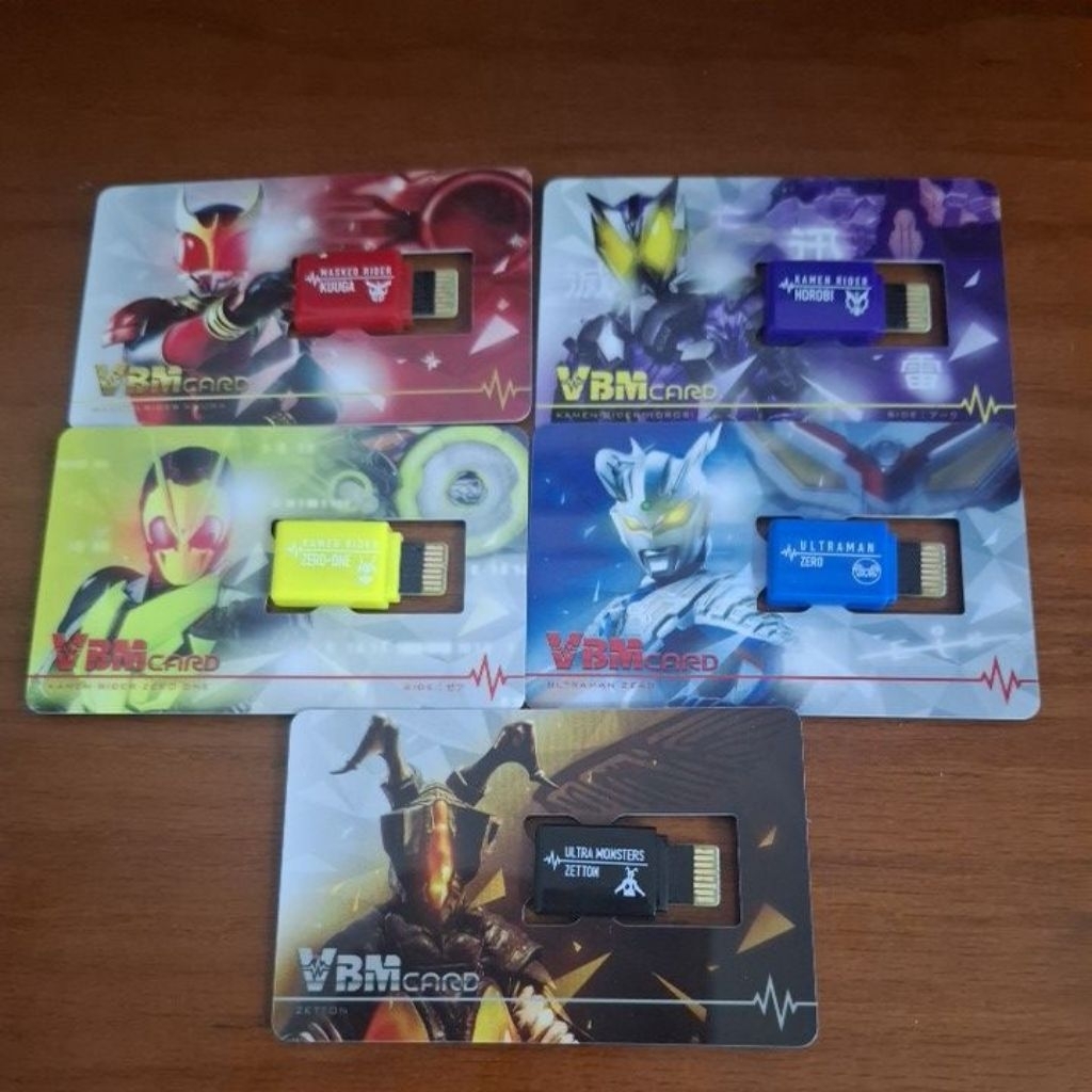 การ์ดสําหรับ Vital Ultraman, Kamen Rider Virtual Pet Watch - Card Vital Bracelet Character VBM Card