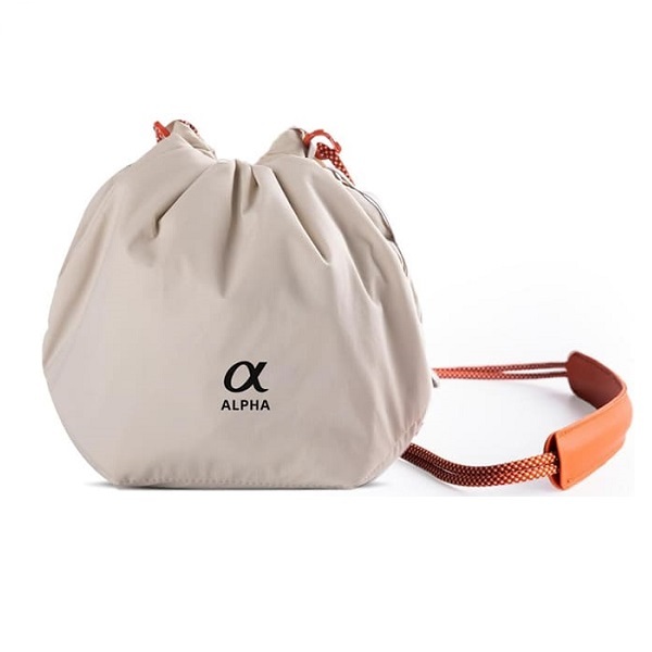 กระเป๋ากล้อง Drawstring PGYTECH OneGo - โลโก้ Sony Alpha - สีงาช้าง