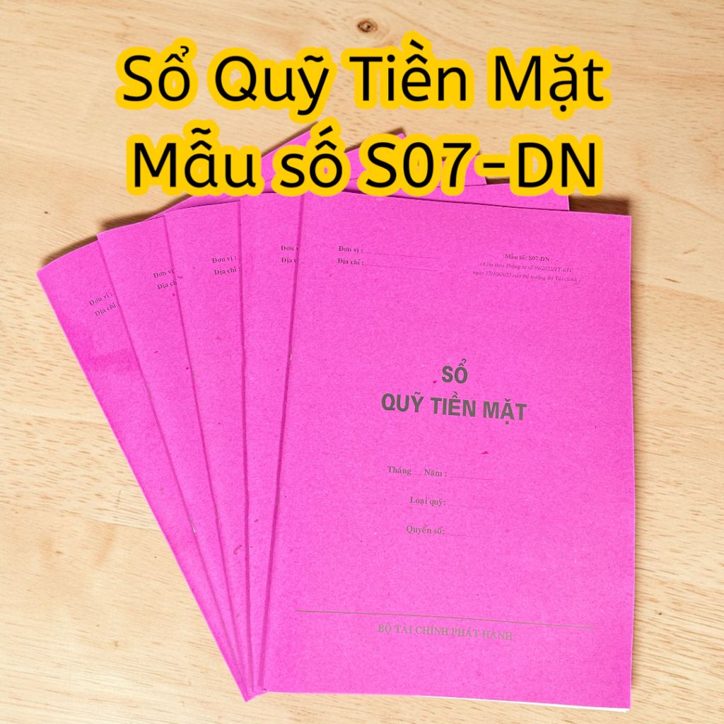 Combo 5 เล่ม เงินสด Fund รุ่น No. S07-DN