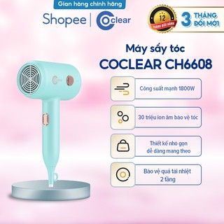 (NEW)Máy sấy tóc Coclear CH6608 1800W công suất lớn, ion âm bảo vệ tóc, sấy khô nhanh, dùng salon & gia đình