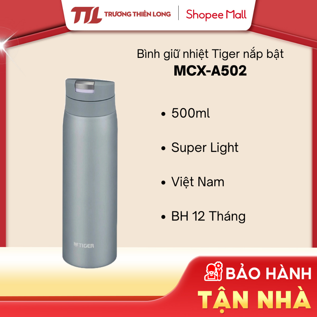 MCX-A502-AF / RO / WR / XC - Tiger Thermos Bottle with Flip Lid MCX-A502 500ml [NATIONWIDE]