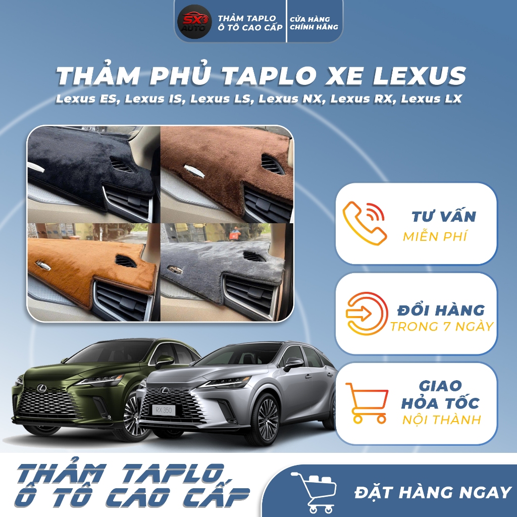 เสื่อแดชบอร์ดกํามะหยี่หิมะสําหรับ LEXUS LX450, LX NX300, RX 350, RX 450