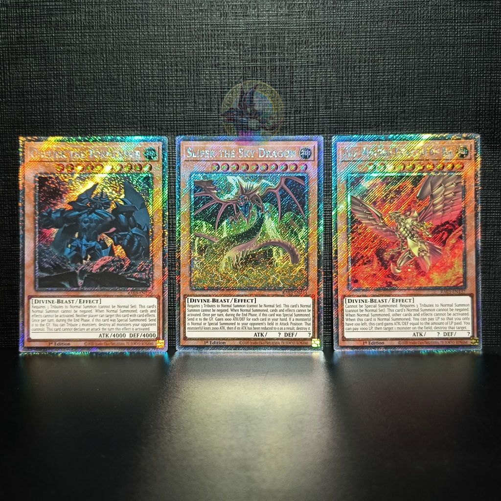 ชุดเทพเจ้าอียิปต์ (Obelisk - Osiris - Ra) – RA03-EN137/230/244 – Platinum Secret Rare [การ์ด Yugioh]