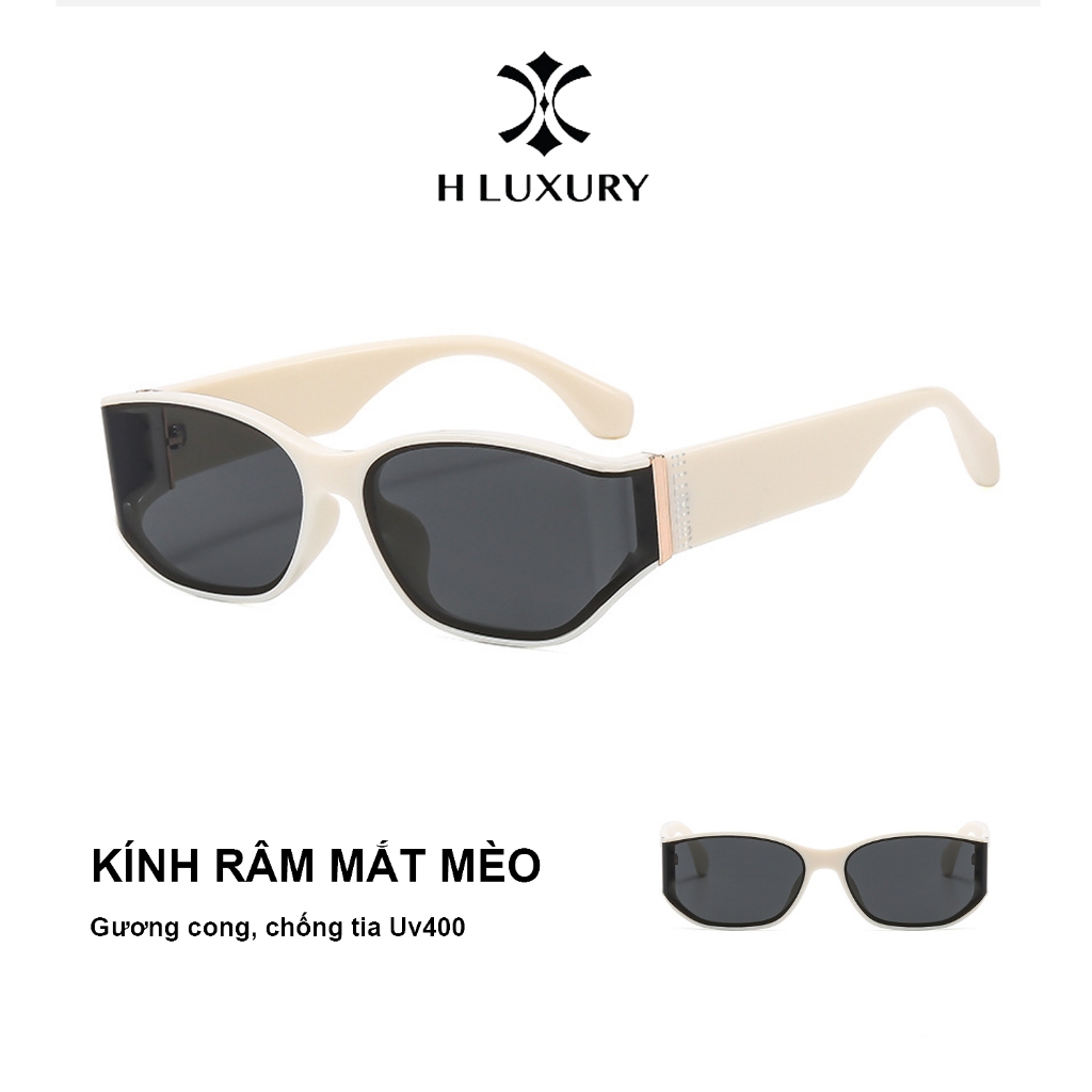 V30 White Cat Eye แว่นตากันแดดแนวโน้มแว่นตา - แว่นตากันแดดสําหรับผู้ชายและผู้หญิงพร้อม UV400, Fomt O