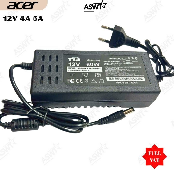 อะแดปเตอร์แปลงไฟจอภาพ Acer 27" AOPEN HC5 12v 4A - 5A - BELT