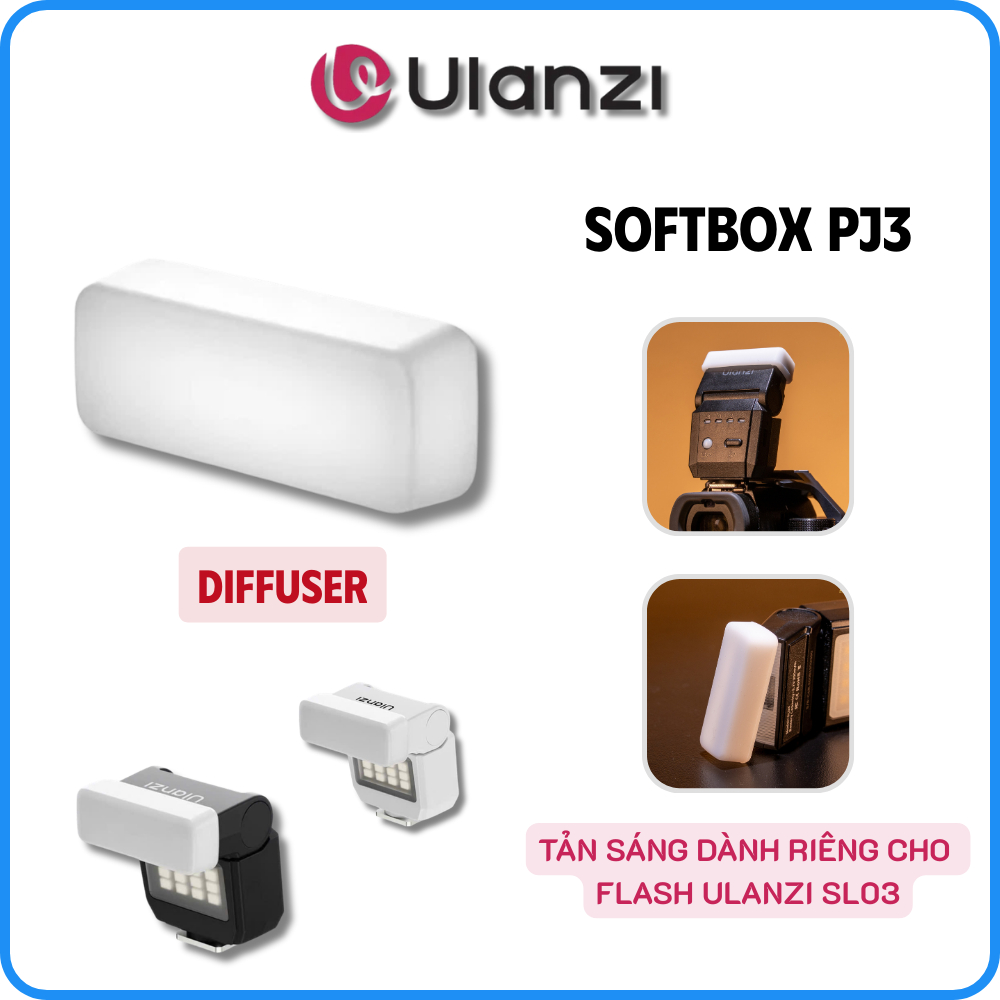 Light Diffuser สําหรับ ULANZI SL03 Mini Flash, Diffuser สําหรับ Flash - Ulanzi PJ3 SL03 Softbox C101