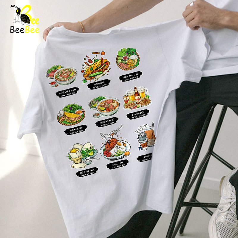 [Nice product] เสื้อยืดอาหารเวียดนาม - BEEHAPPY x Vietnam Food Collection เสื้อยืด Unisex สําหรับผู้