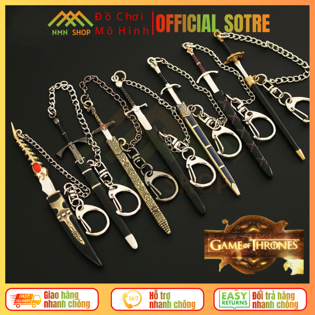 [9 MODELS] พวงกุญแจเกม Game of Thrones 9ซม