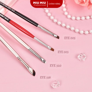 Cọ eyeliner cán đỏ nét kẻ mảnh mỏng tự nhiên kẻ mắt, kẻ mày và bọng mắt đa năng