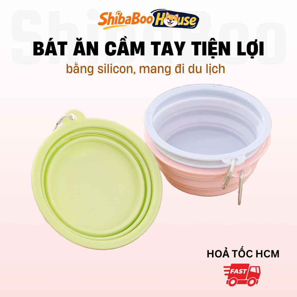 [Ho Chi Minh Express] อาหารทํามือสําหรับสุนัขและชามสําหรับแมวสําหรับเดินทางบ้านชิบะบู