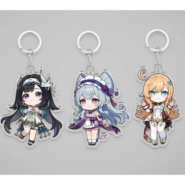 พวงกุญแจอะคริลิค Genshin Impact - Yan Lan, Mizuki, Essorffier