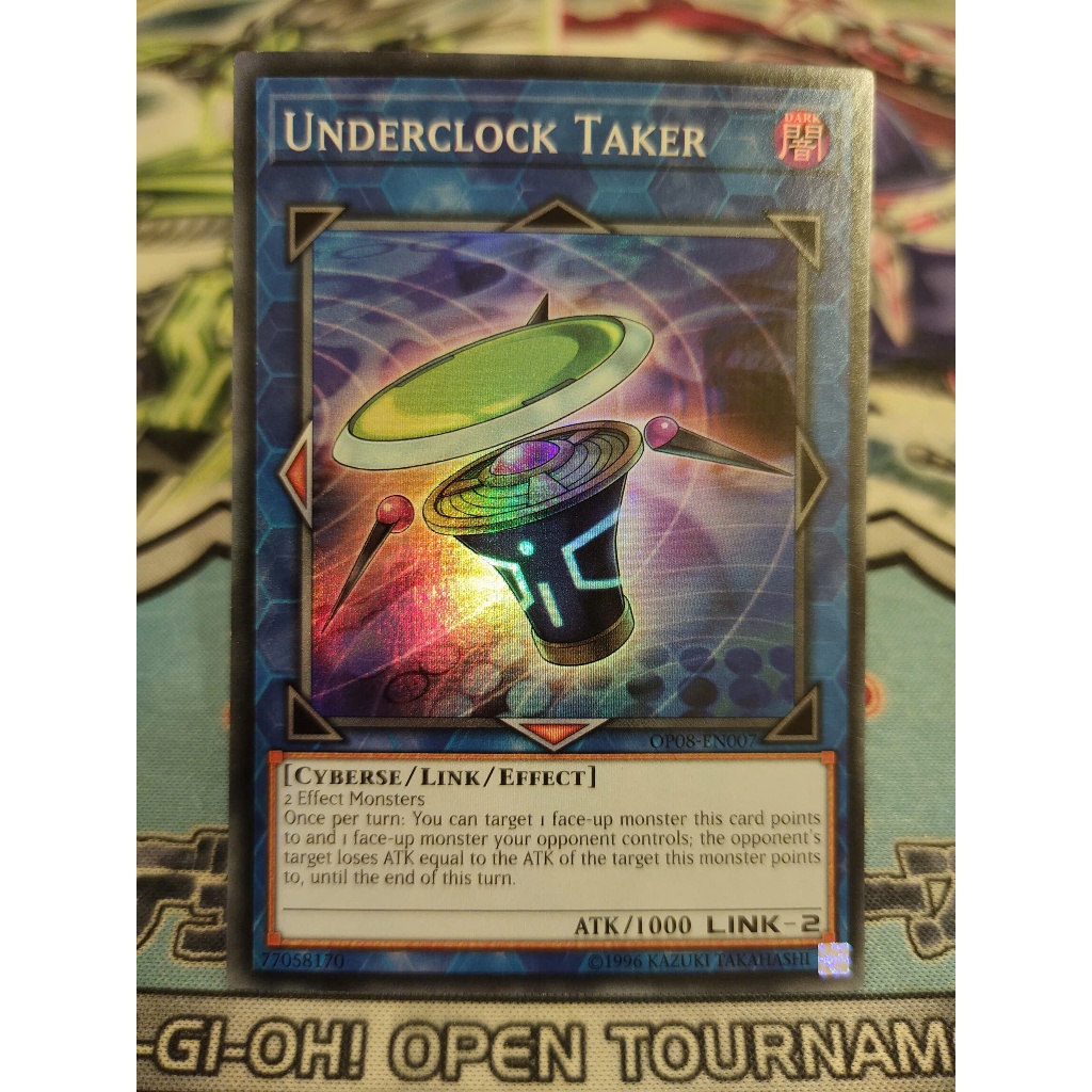 การ์ด Yugioh ของแท้ - ภายใต้นาฬิกา Taker - OP08-EN007 - Super Rare