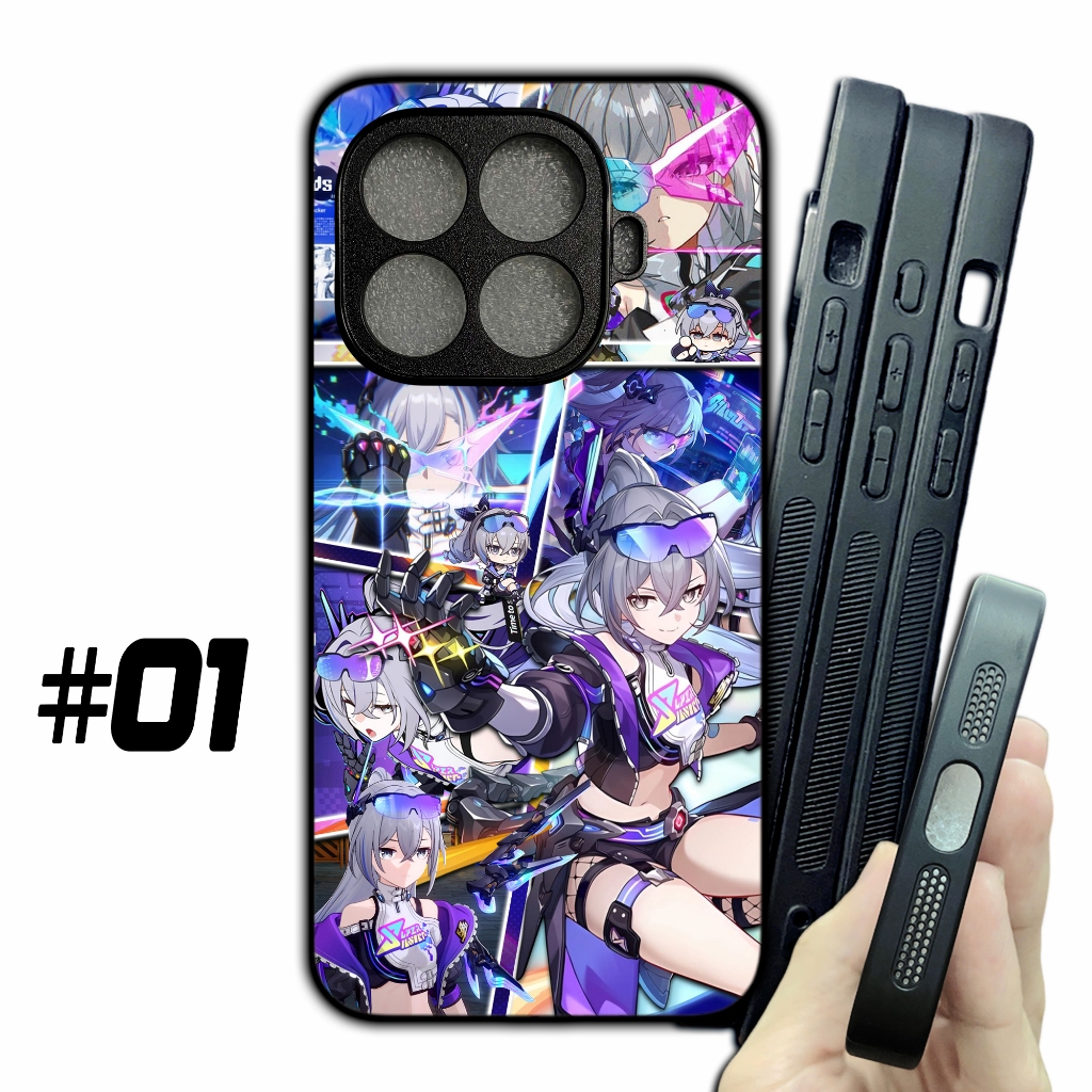 Silver Wolf lv999 - รางดาว Honkai Xiaomi Redmi note 11 12 13 14 15 13T 14T 15T Turbo 3 4 Pro 4G 5G P