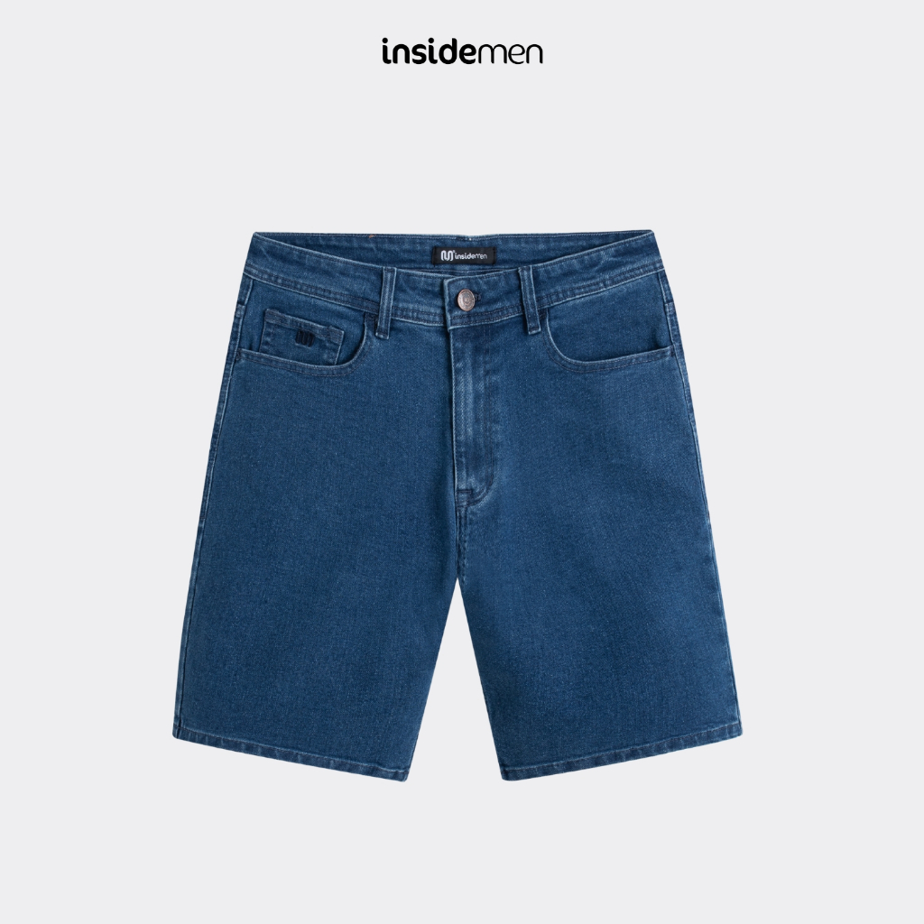 INSIDEMEN - กางเกงยีนส์ขาสั้น Regular Fit Regular Fit IJH001AS0