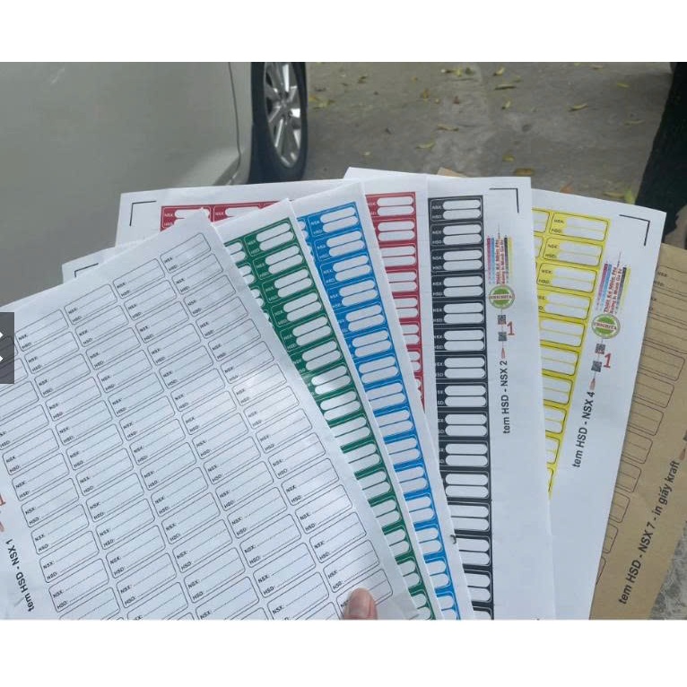 สติ๊กเกอร์ 75 ดวง วันที่ผลิต (nsx) วันหมดอายุ ขนาด 4x2cm