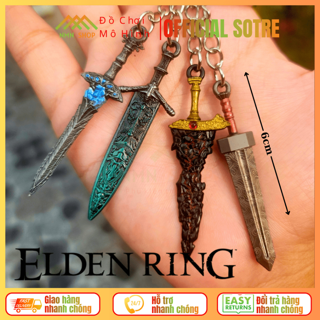 [4 รุ่น] พวงกุญแจเกม Elden Ring 6ซม